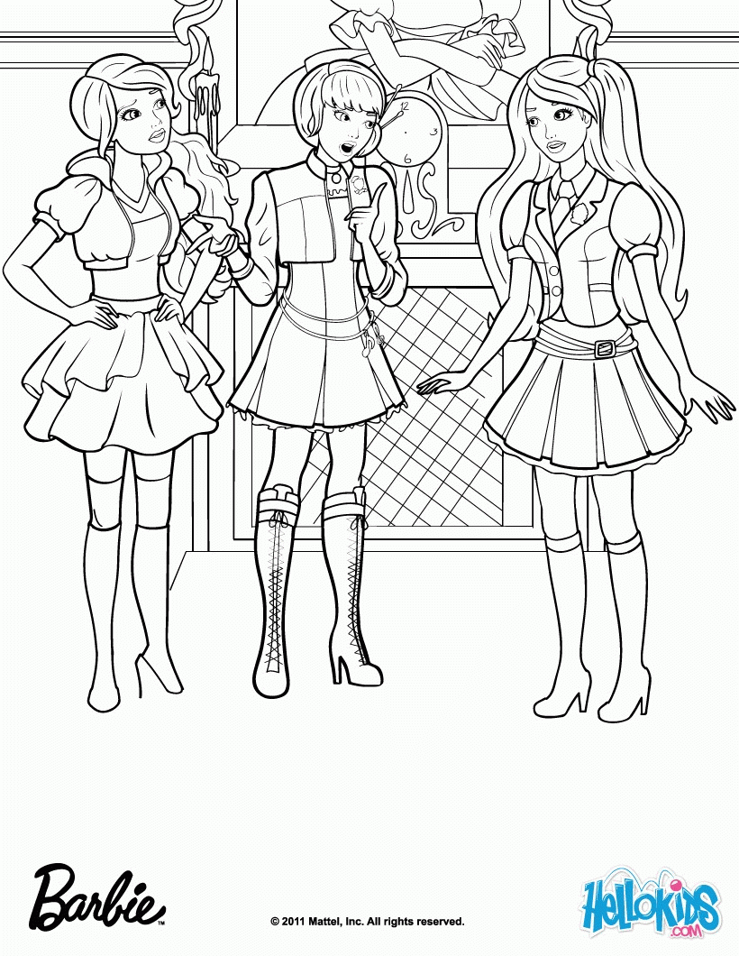 Barbie Spy Squad Colouring Pages 589372