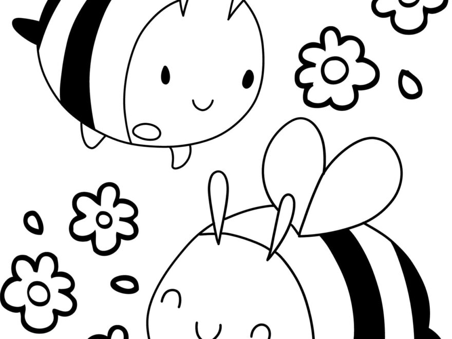 Bee Coloring Pages To Print Crafty Morning