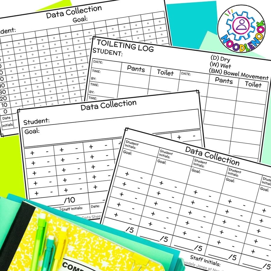 Best IEP Data Collection Sheets For Special Ed Track Goals 