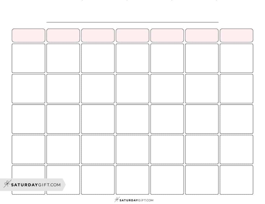Free Editable Printable Calendar