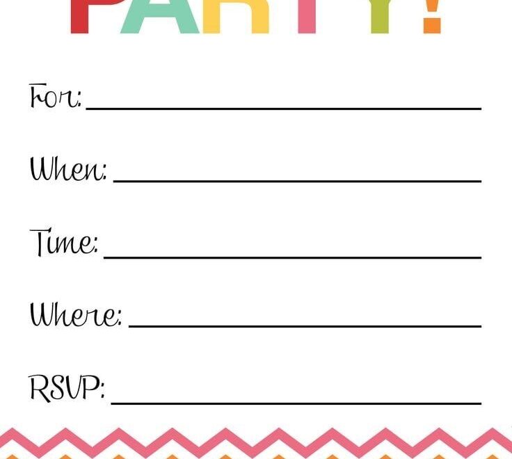 Blank Party Invitation Mickey Mouse Invitations Templates