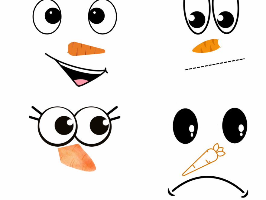 Bring Your Snowman To Life With These Free Printable Faces