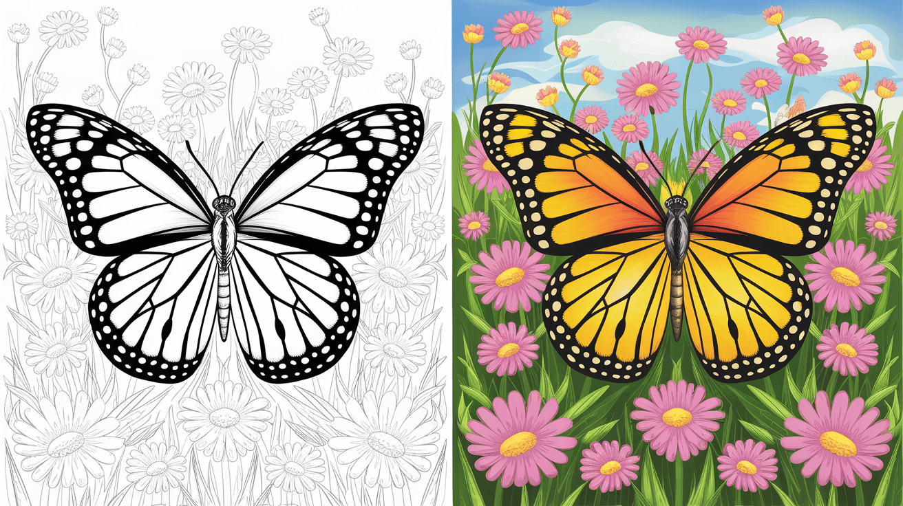 Butterfly Coloring Pages Free Printable PDF 