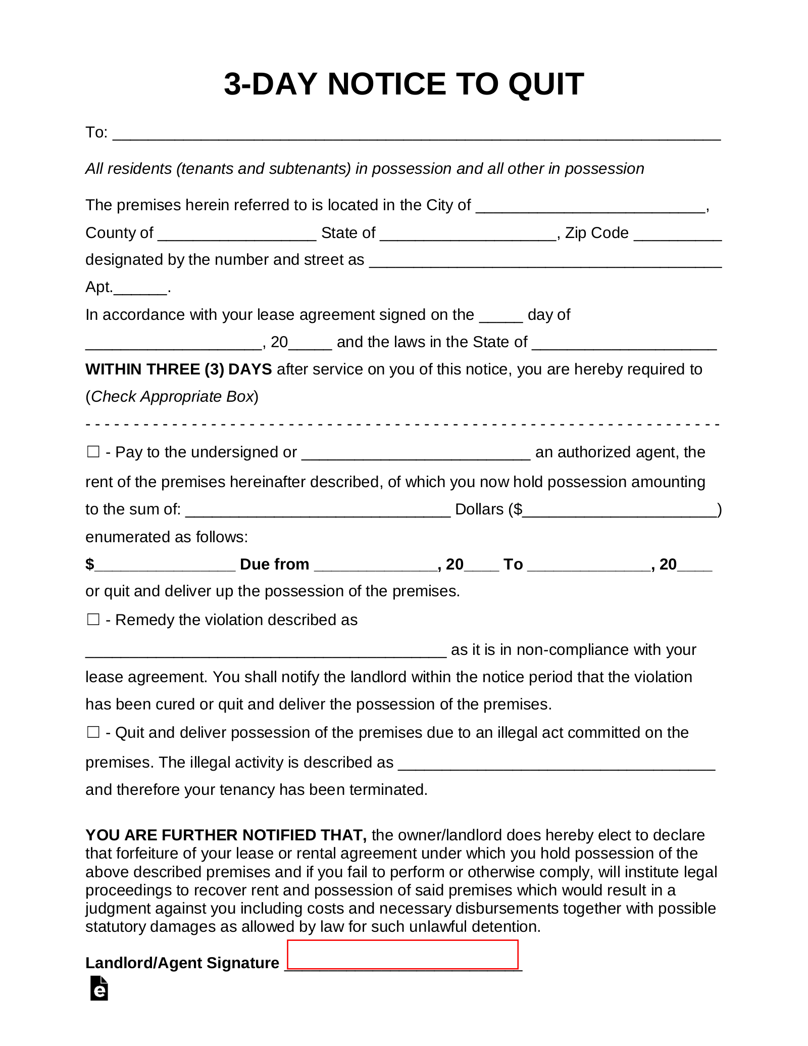 Printable Eviction Notice Form California Printable Eviction Notice Form California