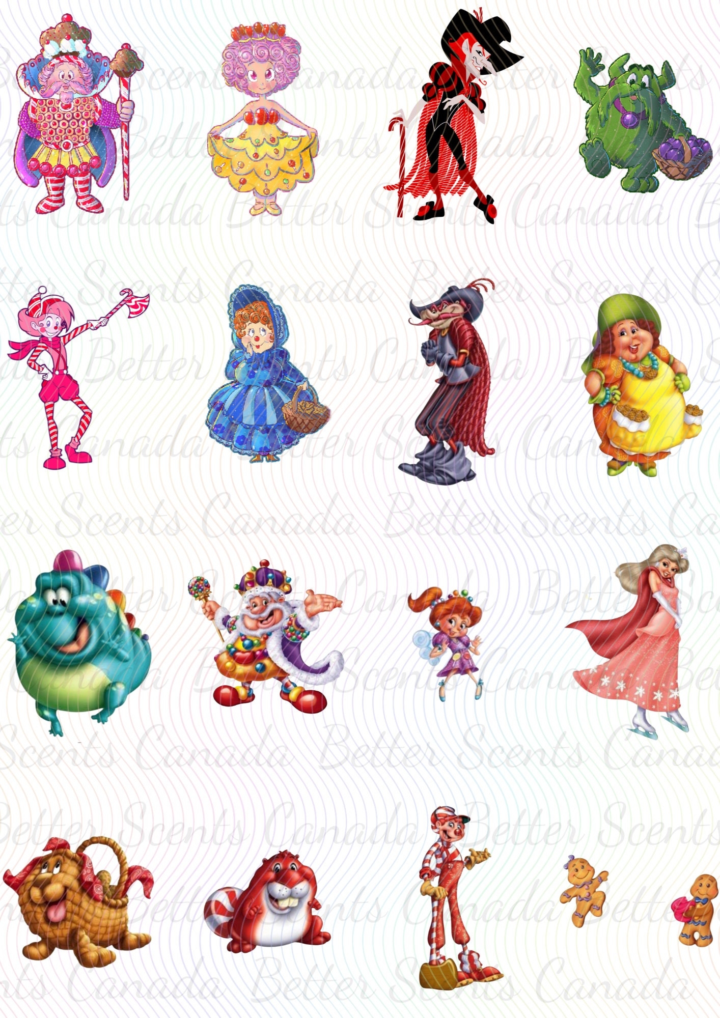 Candyland Game Board Colored Printable