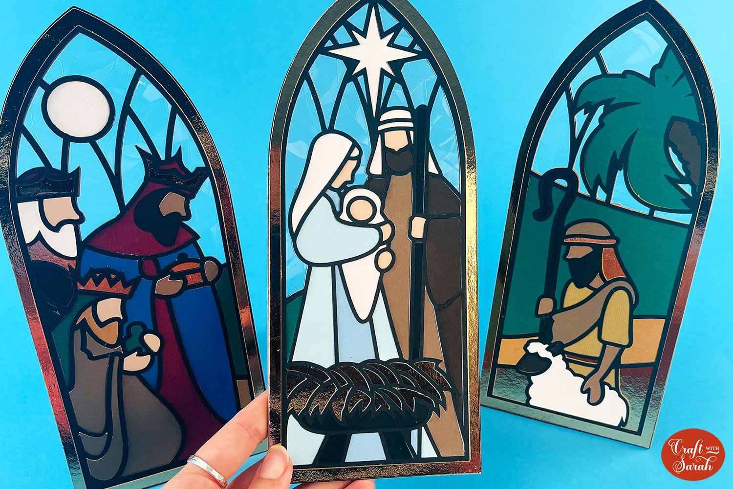CCC 2024 Day 09 Stained Glass Nativity Windows Craft With Sarah