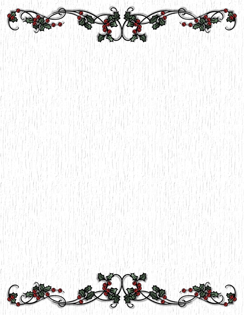 Free Printable Christmas Stationery Paper
