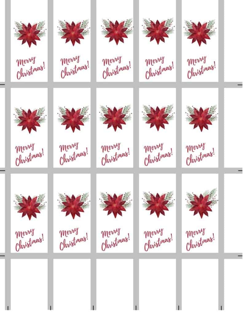 Christmas Candy Bar Wrappers Free Printables