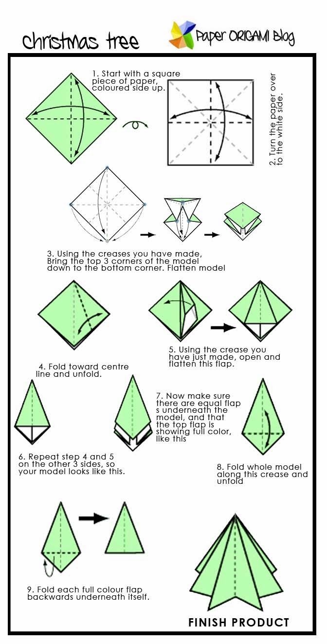 Christmas Origami Pine Tree