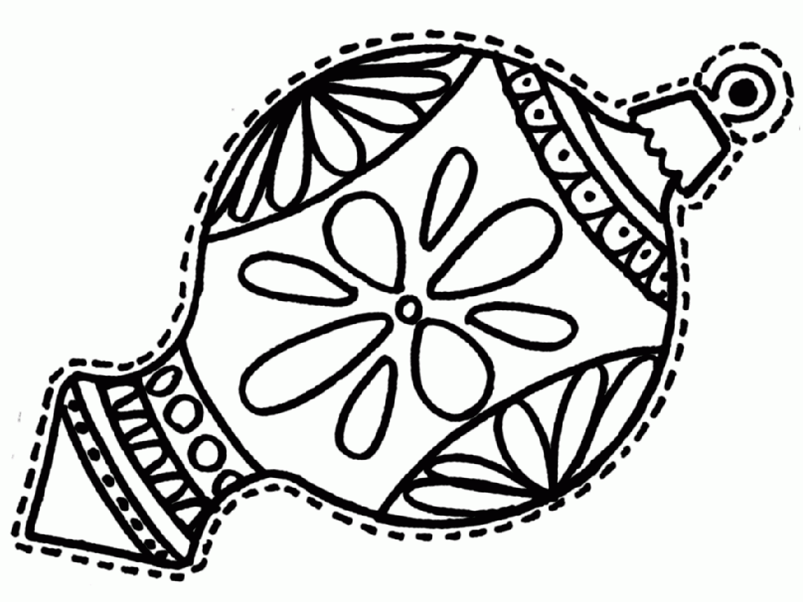 Free Printable Preschool Christmas Ornament Coloring