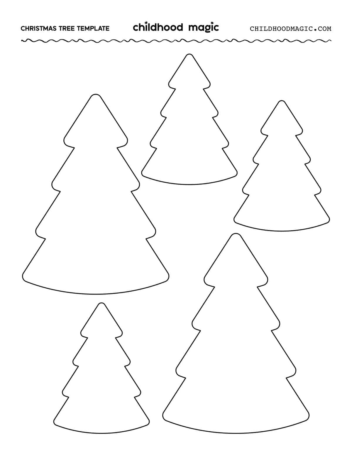 Christmas Tree Pattern Printable