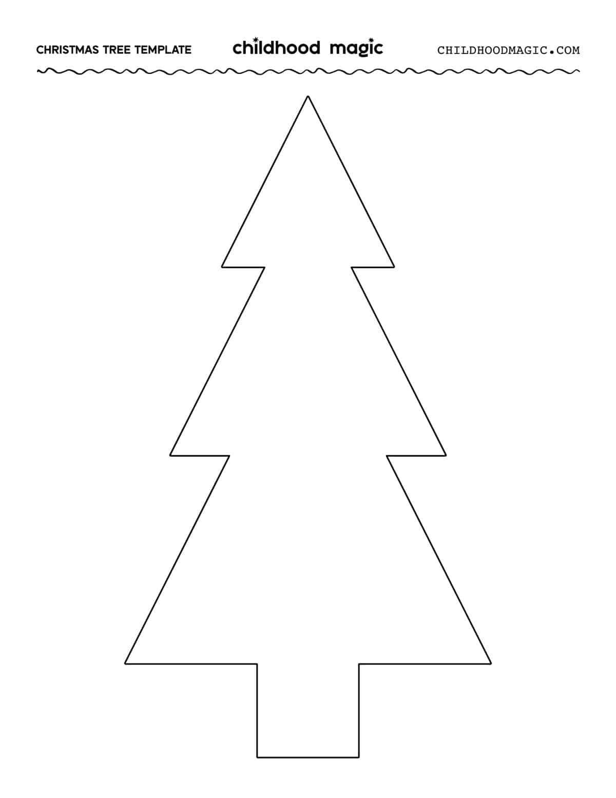 Free Printable Christmas Tree Template