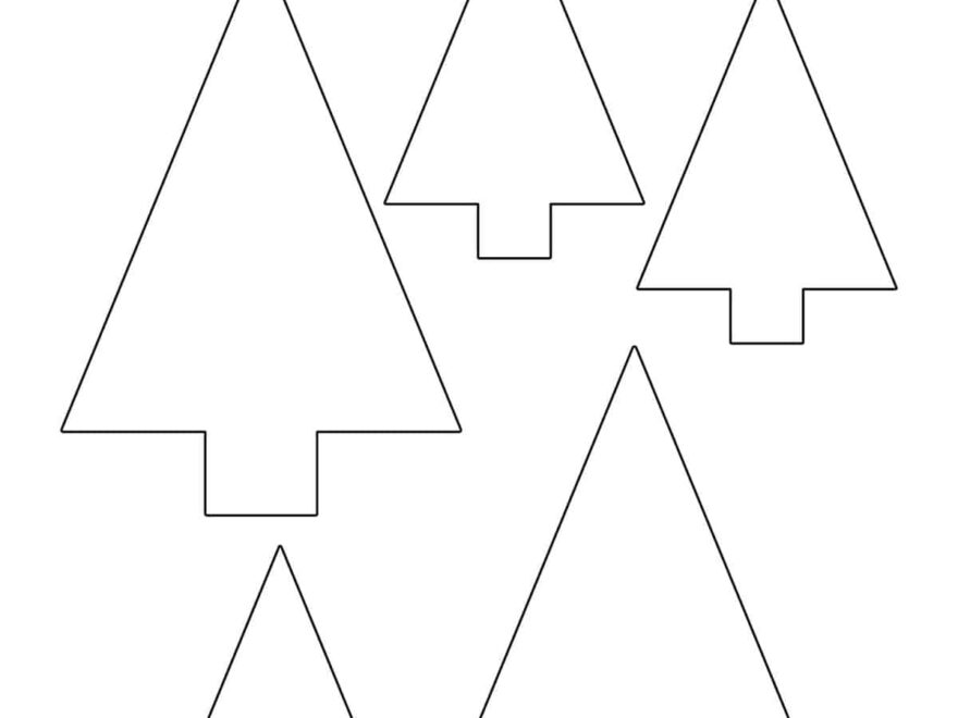 Christmas Tree Outline Childhood Magic