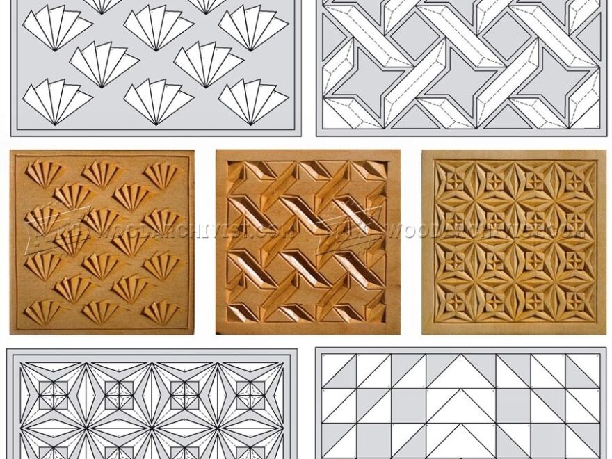 Coasters Chip Carving Patterns WoodArchivist