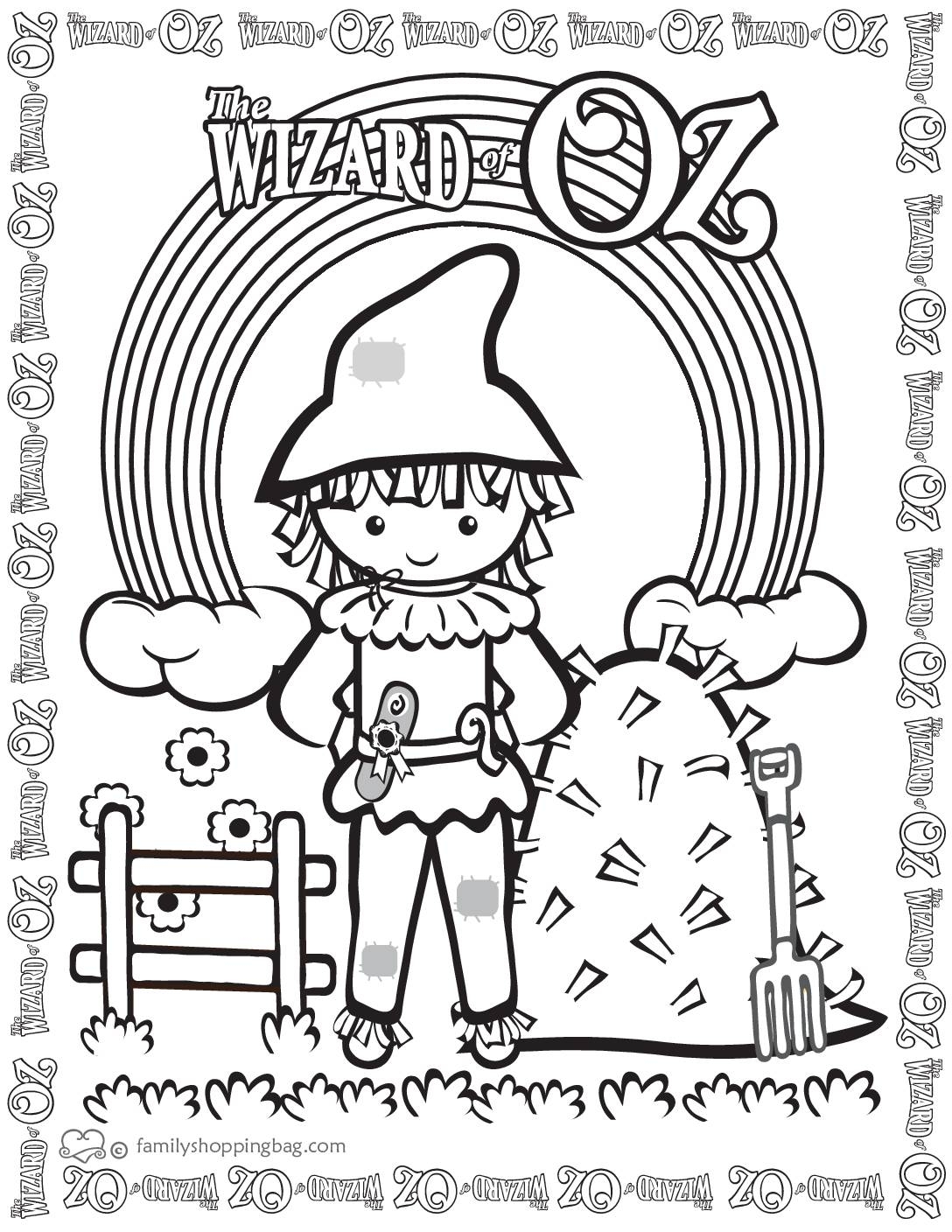 Coloring Page 8 Wizard Of Oz Coloring Page 8 Wizard Of Oz