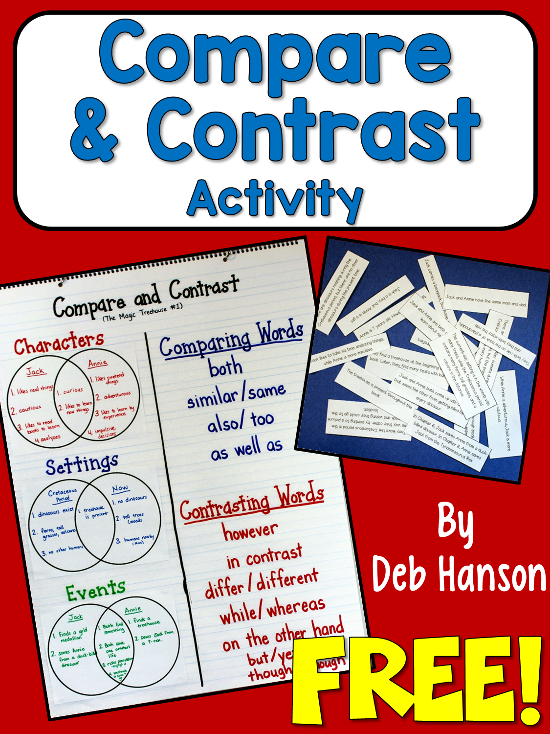 Compare And Contrast Address The Standards With This FREE Activity Crafting Connections