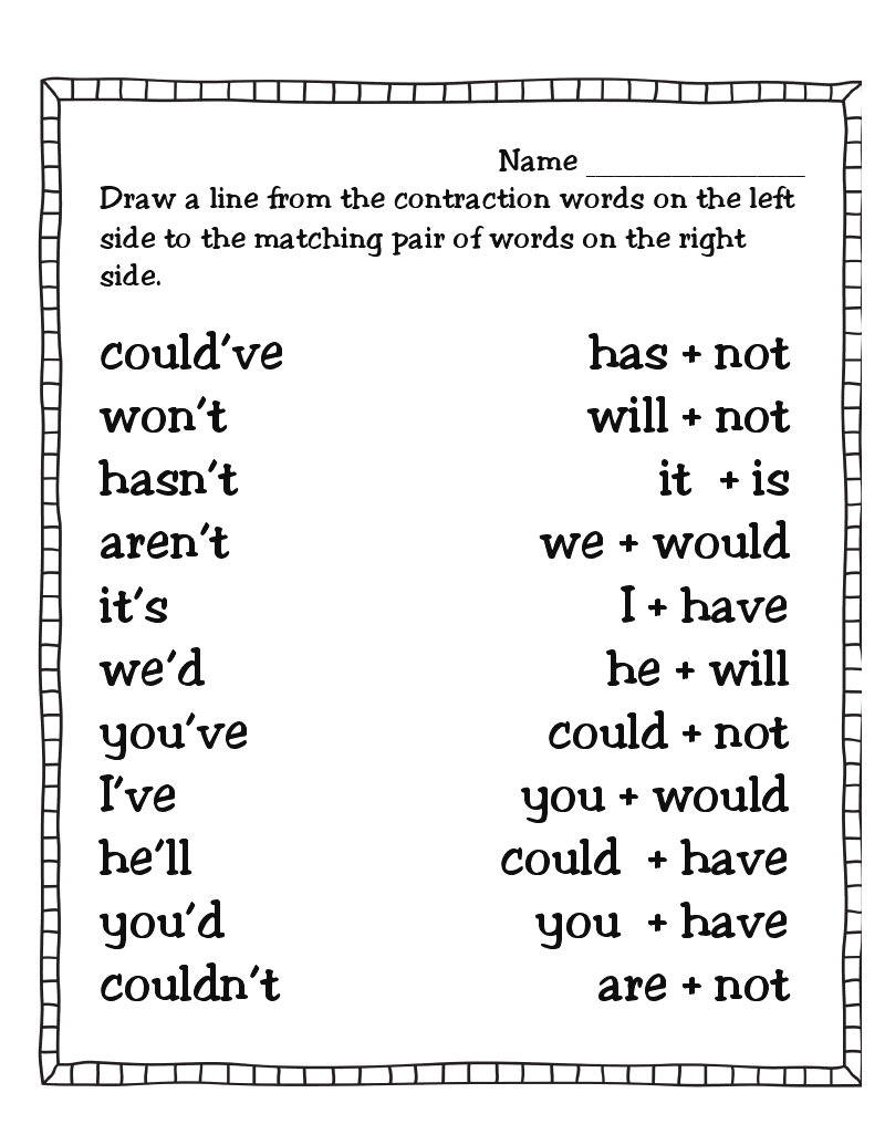 Contraction Worksheets 2nd Grade 2nd Grade Worksheets 2nd Grade Worksheets Library Contraction Worksheets 2nd Grade 2nd Grade Worksheets 2nd Grade Worksheets Library