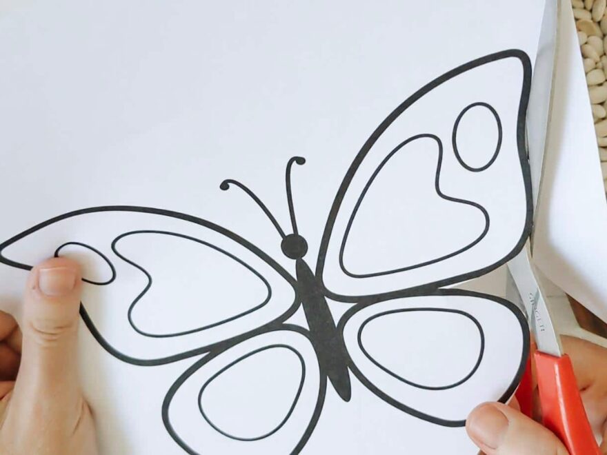 Create Bean Art With A Free Butterfly Mosaic Template