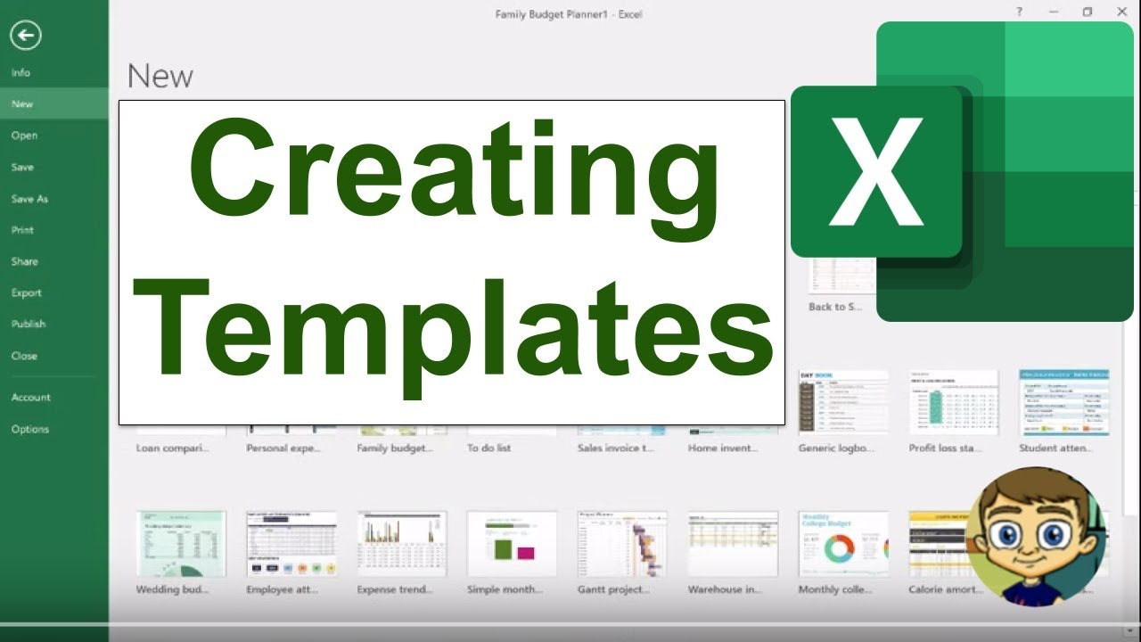 Creating Your Own Excel Templates YouTube