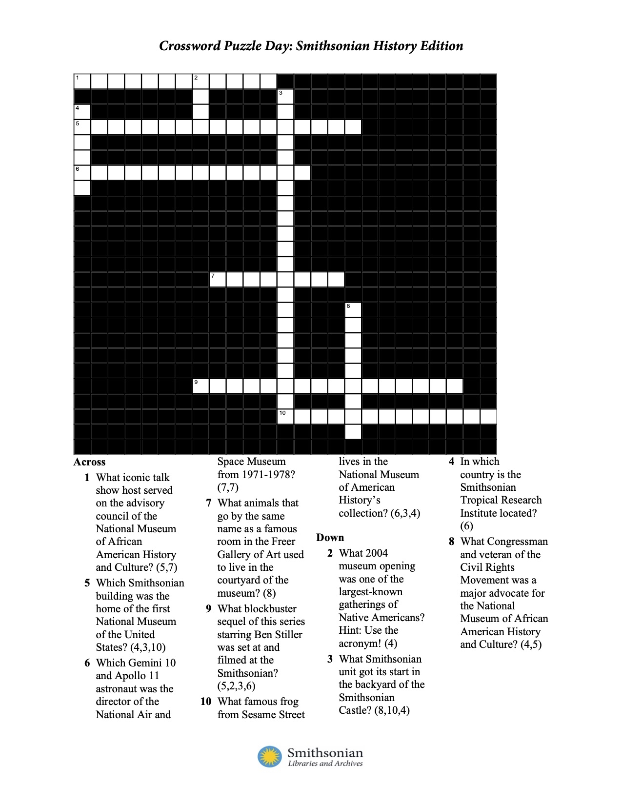 American History Crossword Puzzles Printable With Answers American History Crossword Puzzles Printable With Answers