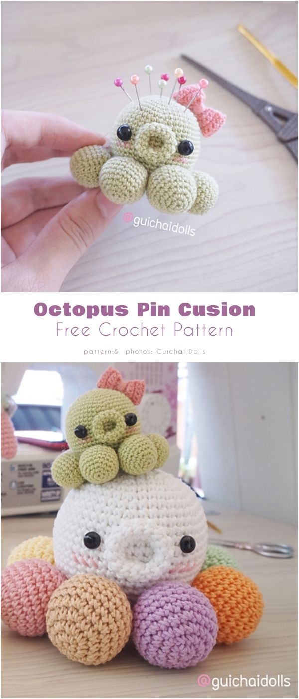 Cute Pin Cushion Free Crochet Patterns