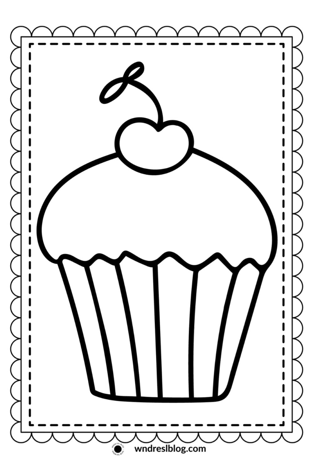 Cute Simple Coloring Page Printable