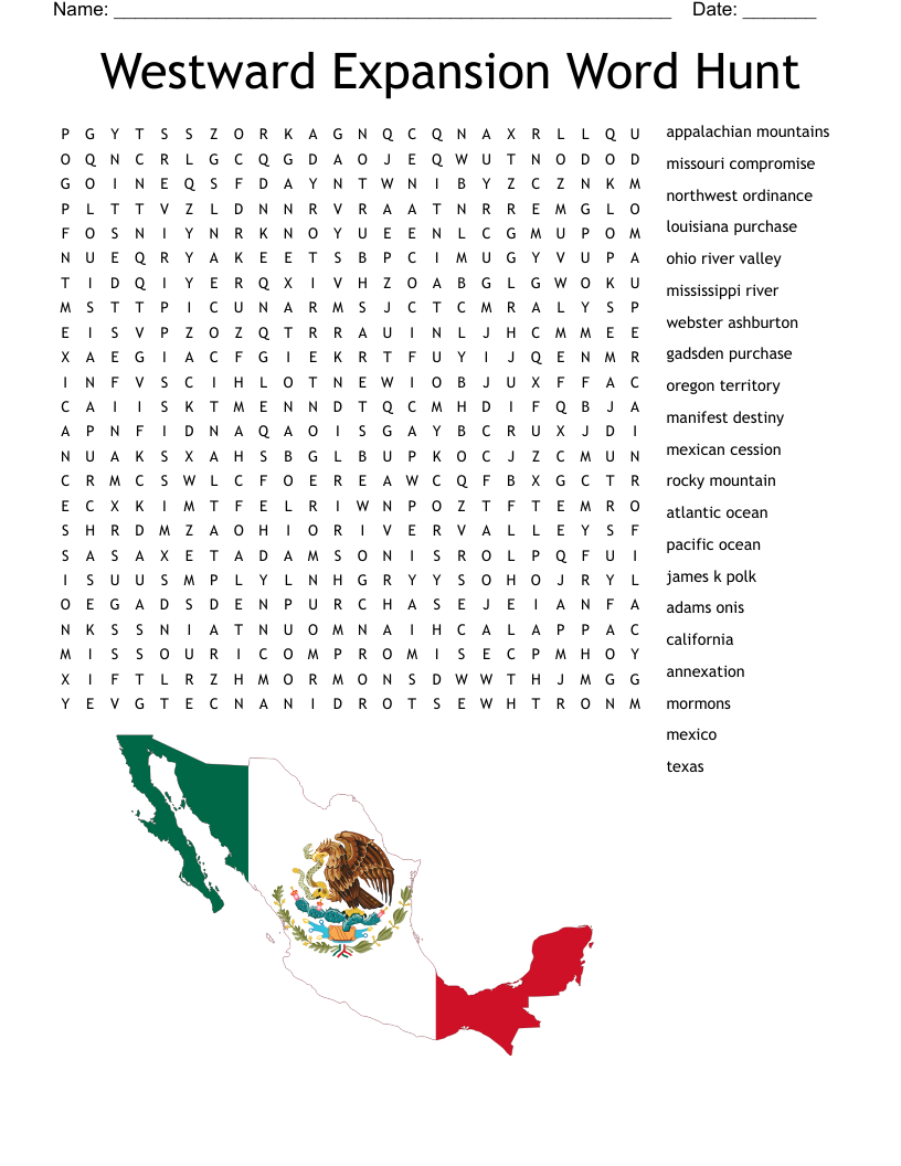 Daniel Boone Word Search WordMint