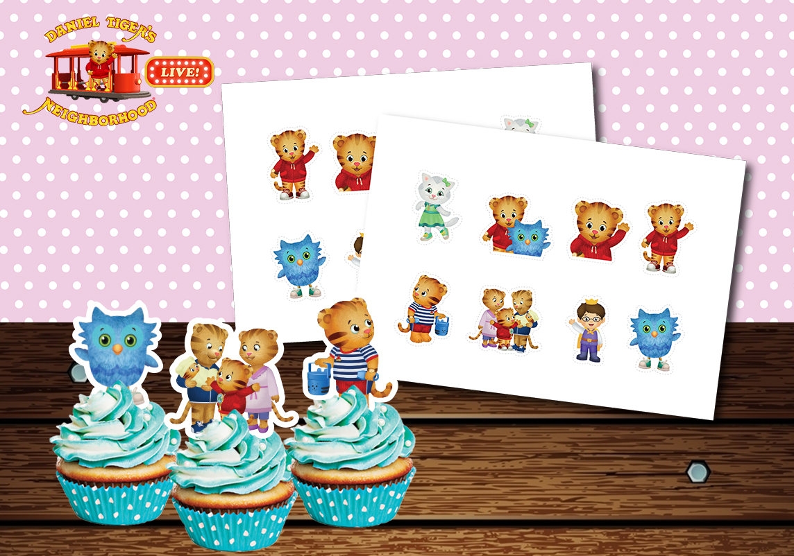 Free Printable Daniel Tiger Cupcake Toppers