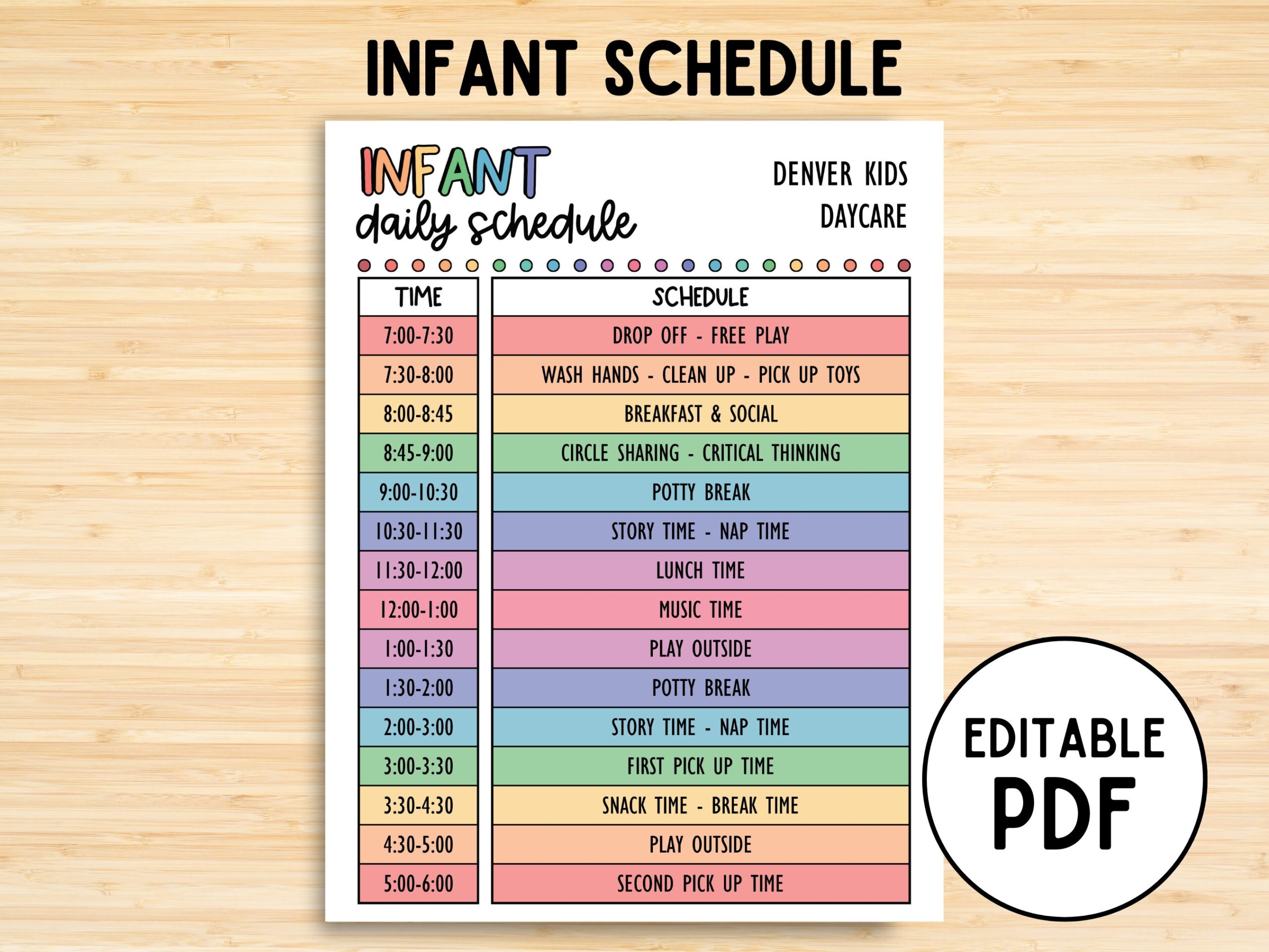Daycare Daily Schedule For Infants Kids Daily Schedule Template Printable Child Care Homeschool Classroom Daily Routine Editable PDF Etsy Daycare Daily Schedule For Infants Kids Daily Schedule Template Printable Child Care Homeschool Classroom Daily Routine Editable PDF Etsy