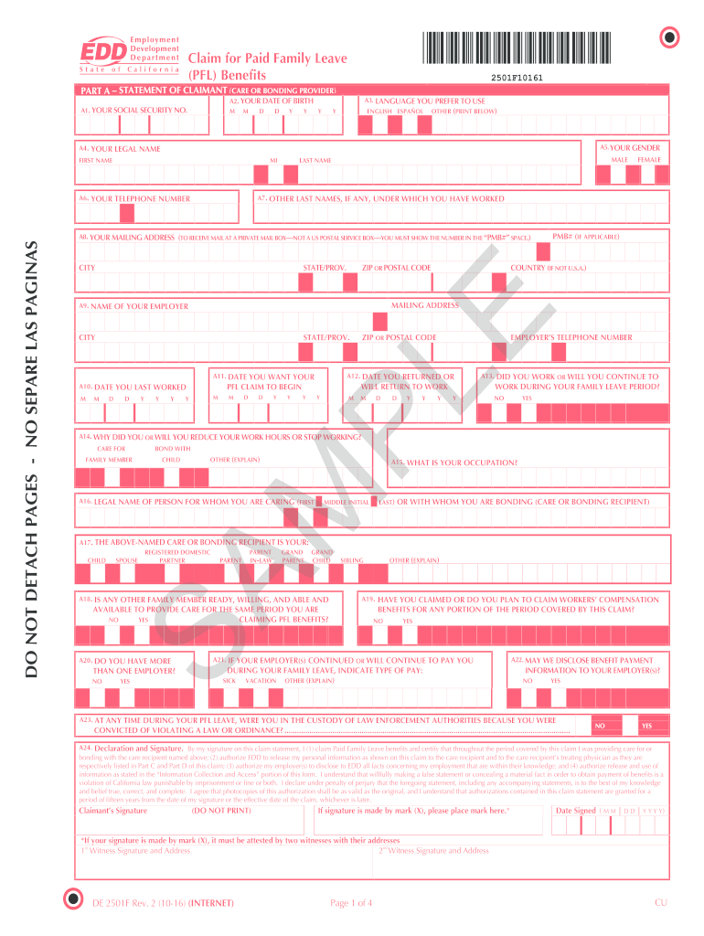 De 2501 Form Fill Online Printable Fillable Blank PdfFiller De 2501 Form Fill Online Printable Fillable Blank PdfFiller