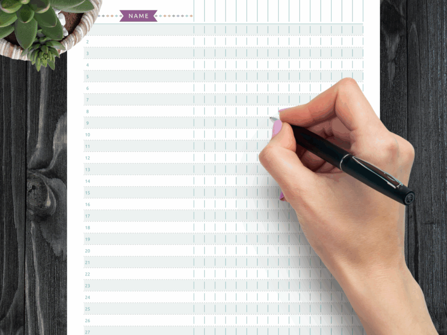 Digital Gradebook Template Track Student Progress Easily