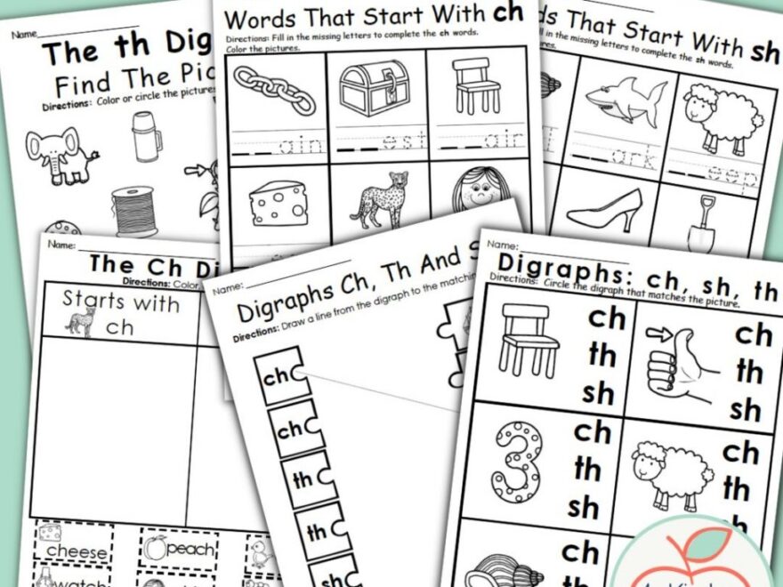 Digraph Worksheets For Kindergarten A Great Way To Teach Digraphs