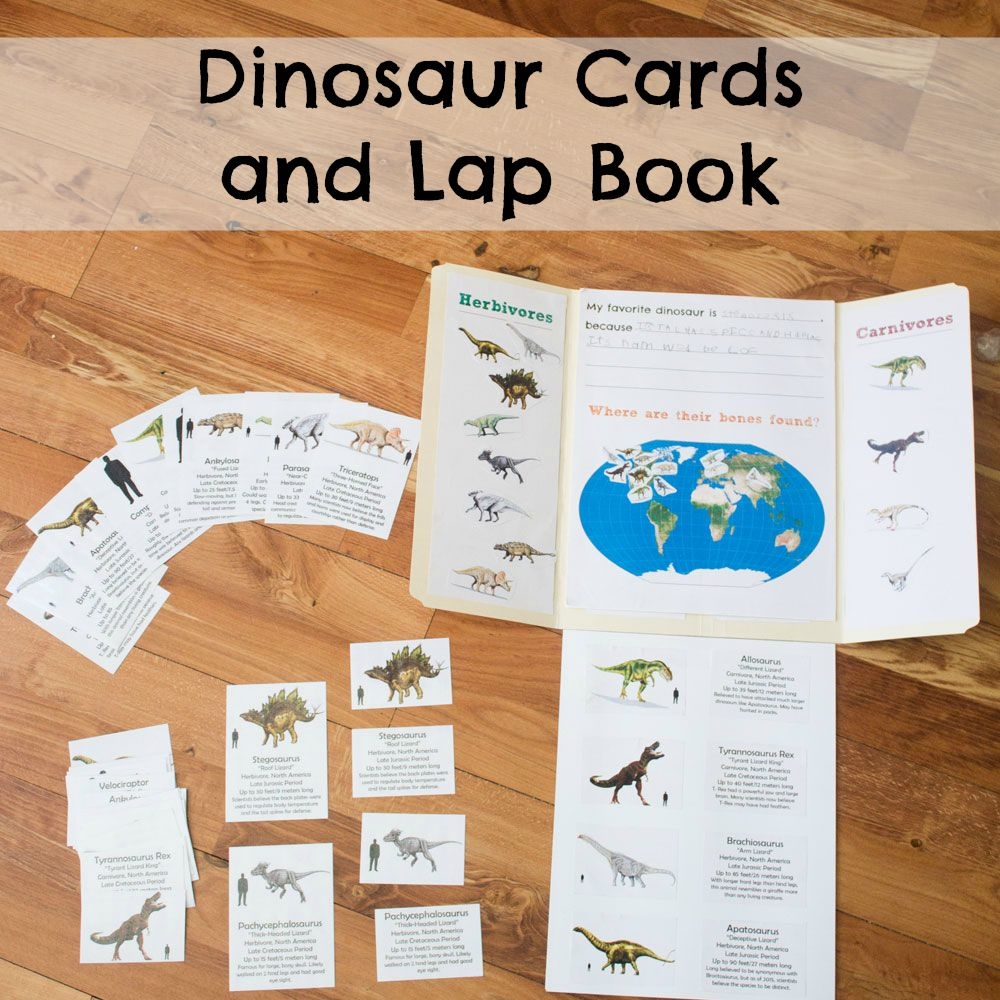 Dinosaur Cards And Lap Book ResearchParent