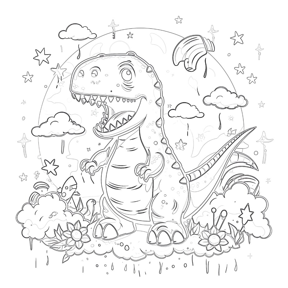 Dinosaur Coloring Paper Coloring Page Coloring Pages Mimi Panda