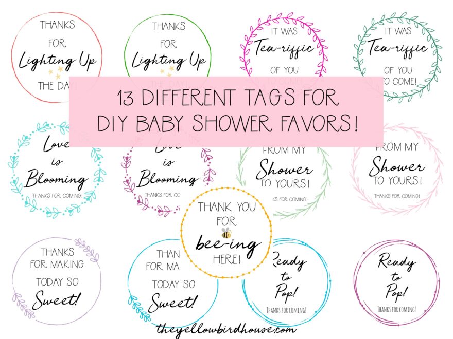 DIY Baby Shower Favors Prizes The Yellow Birdhouse