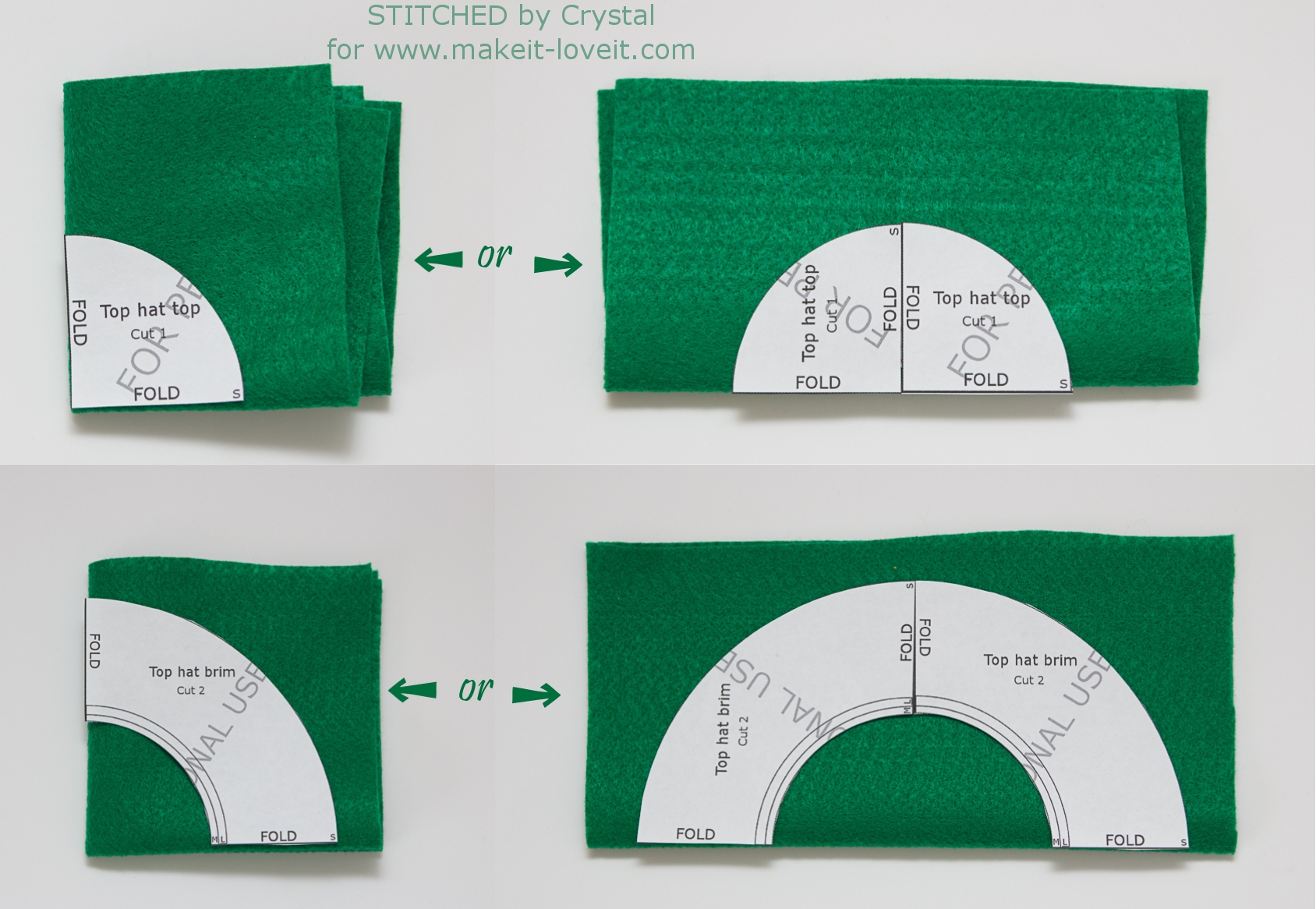 DIY Fabric Top Hat with Free Pattern Make It Love It