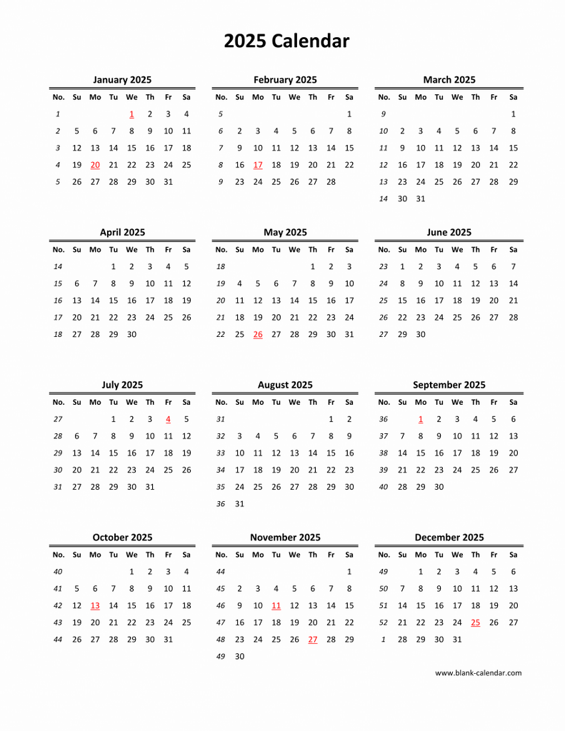 Download Blank Calendar 2025 12 Months On One Page Vertical Download Blank Calendar 2025 12 Months On One Page Vertical