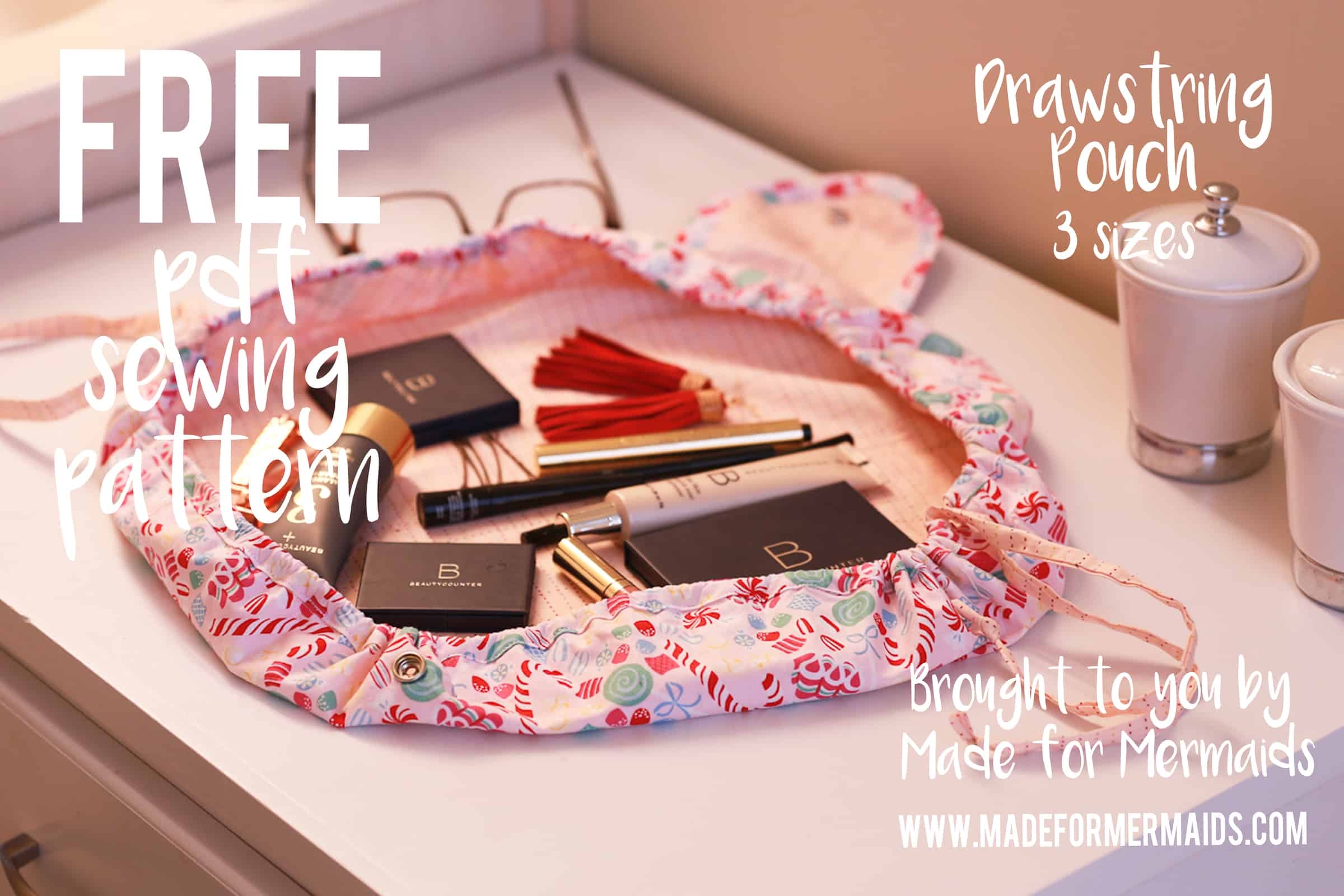 Free Printable Pattern For Button Closure Cosmetic Bags