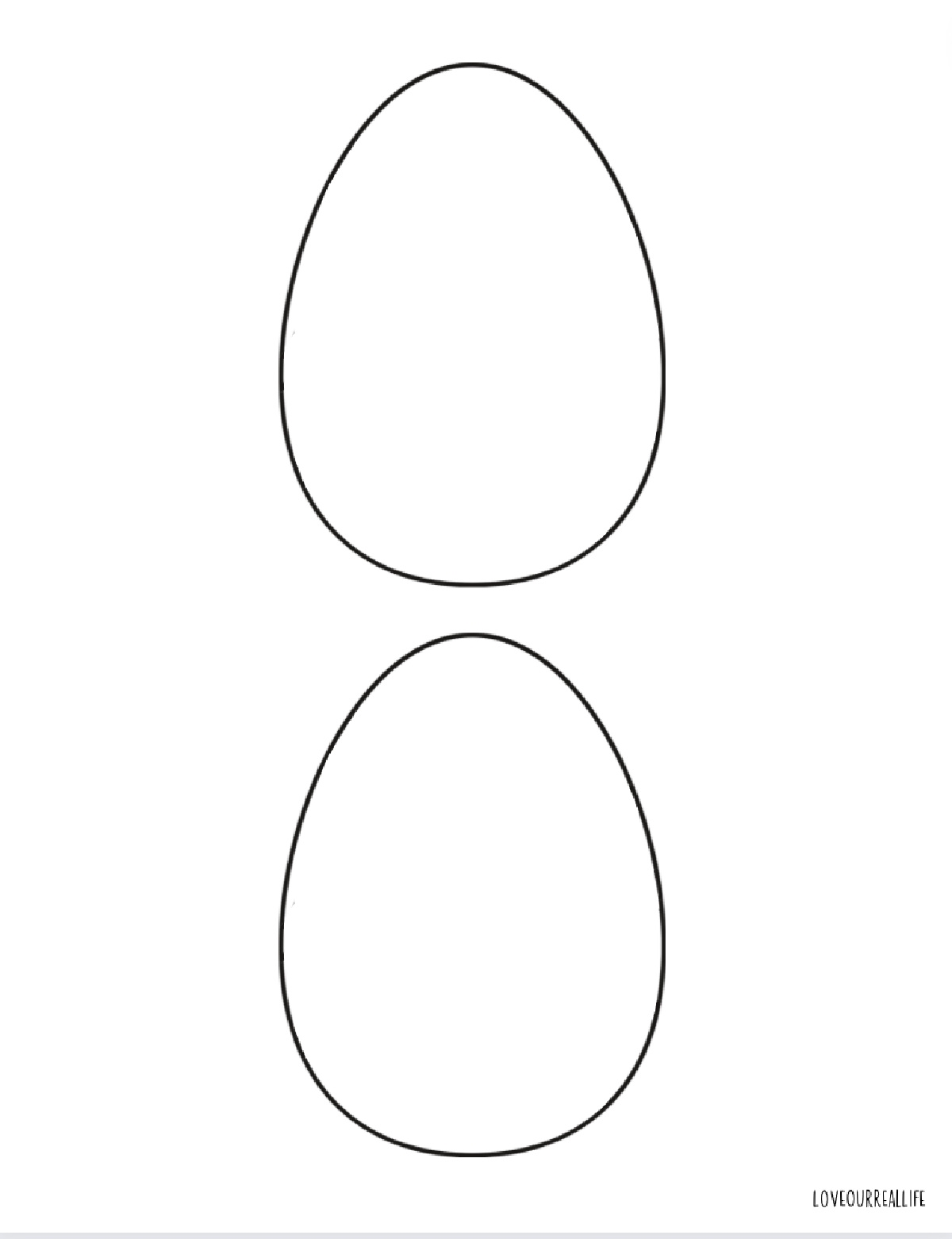Easter Egg Coloring Pages And FREE Printable Egg Templates Love Our Real Life