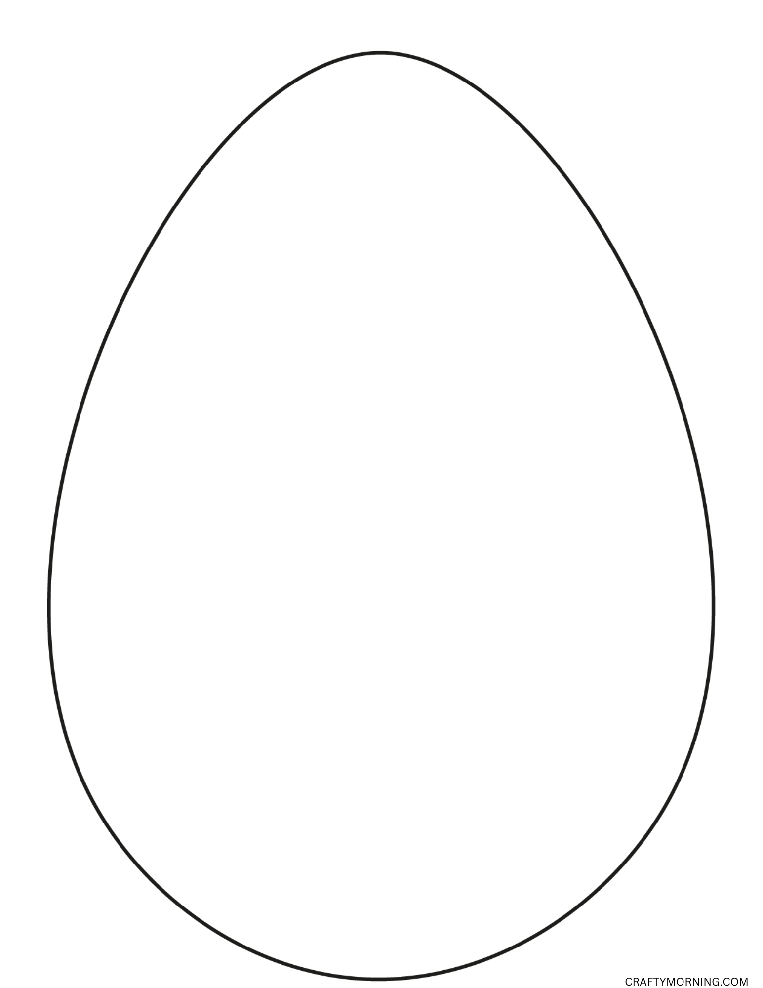 Easter Egg Template To Print Crafty Morning