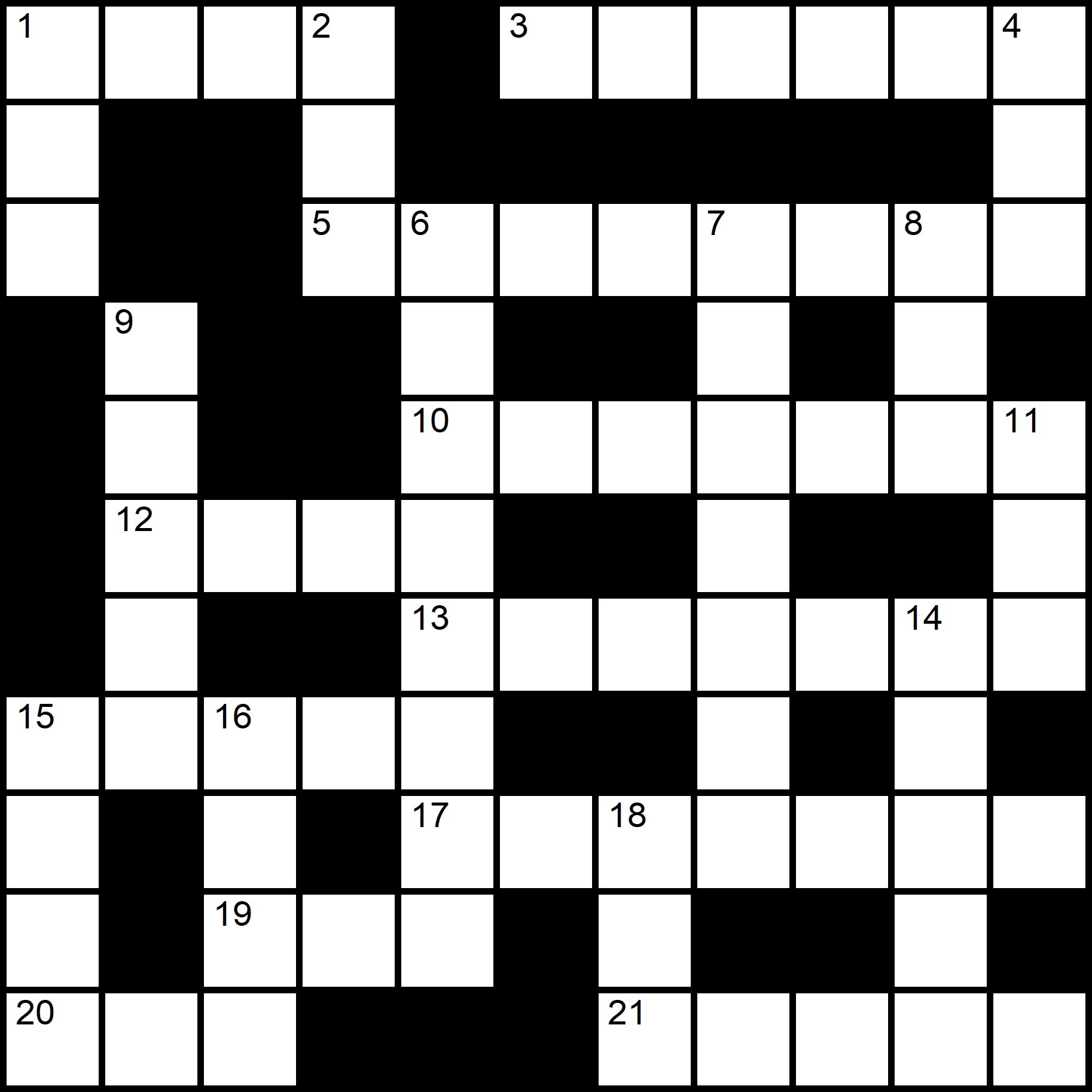 Beginner Printable Crossword Puzzles