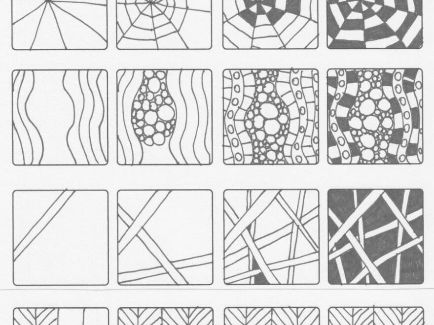 Easy Zentangle Patterns For Beginners And Kids