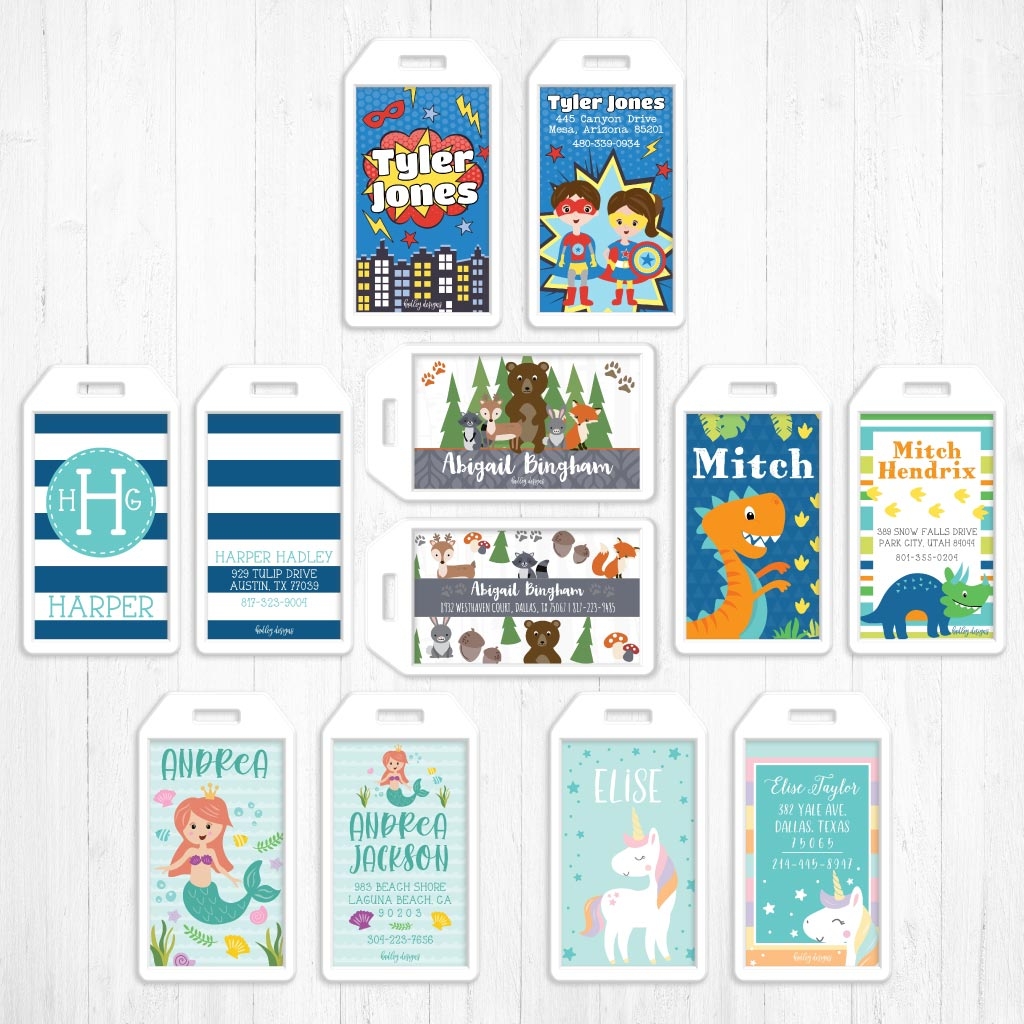 Editable DIY Luggage Tags For Adults Kids Editable DIY Luggage Tags For Adults Kids