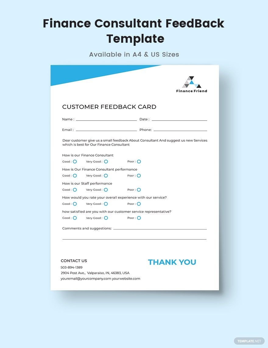 Editable Feedback Form Templates In Word To Download