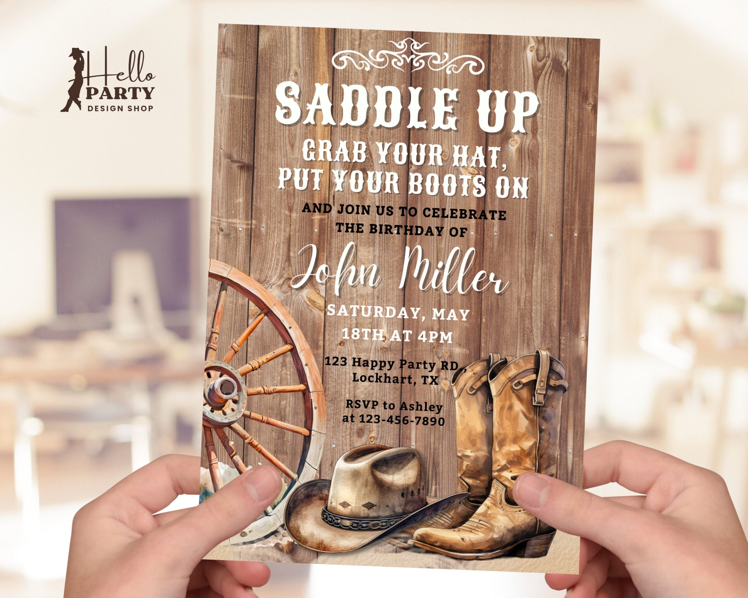 Free Printable Western Birthday Invitations