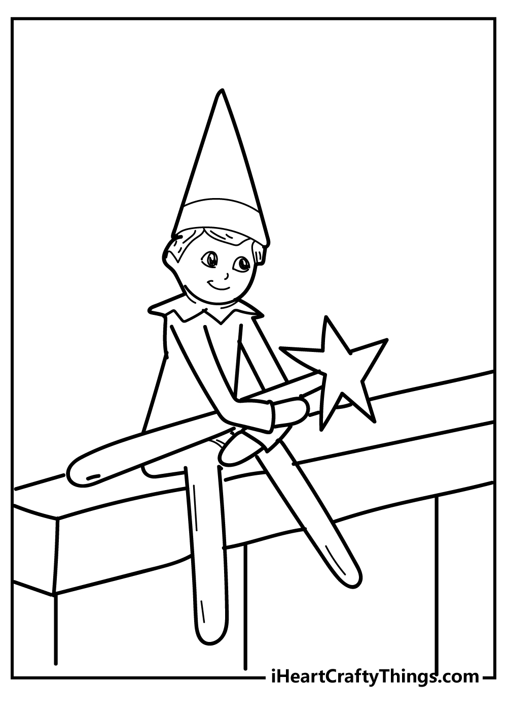 Elf On The Shelf Coloring Pages Free Printables Elf On The Shelf Coloring Pages Free Printables