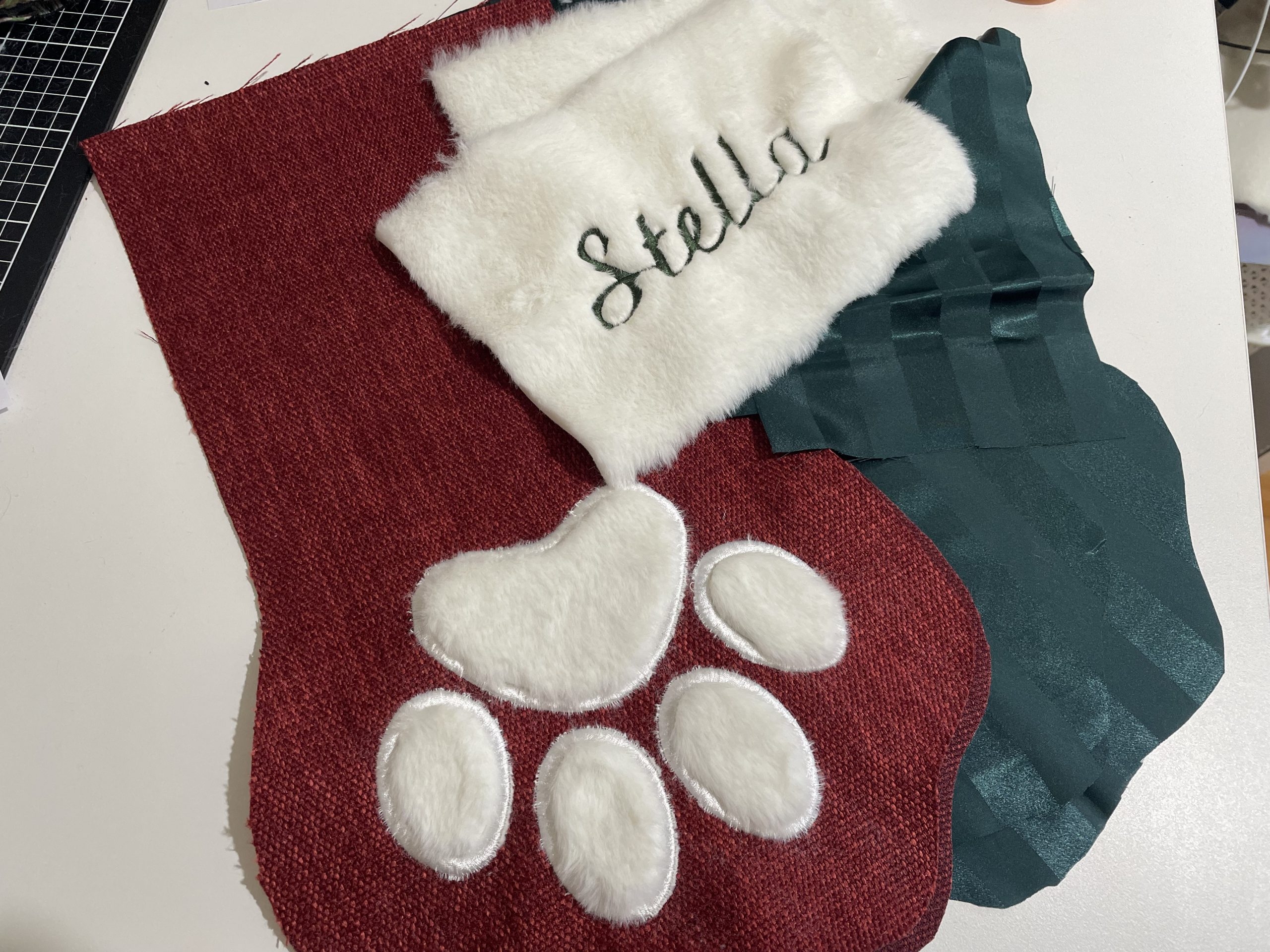 Embroidered Christmas Stockings For Pets And People Embroidered Christmas Stockings For Pets And People