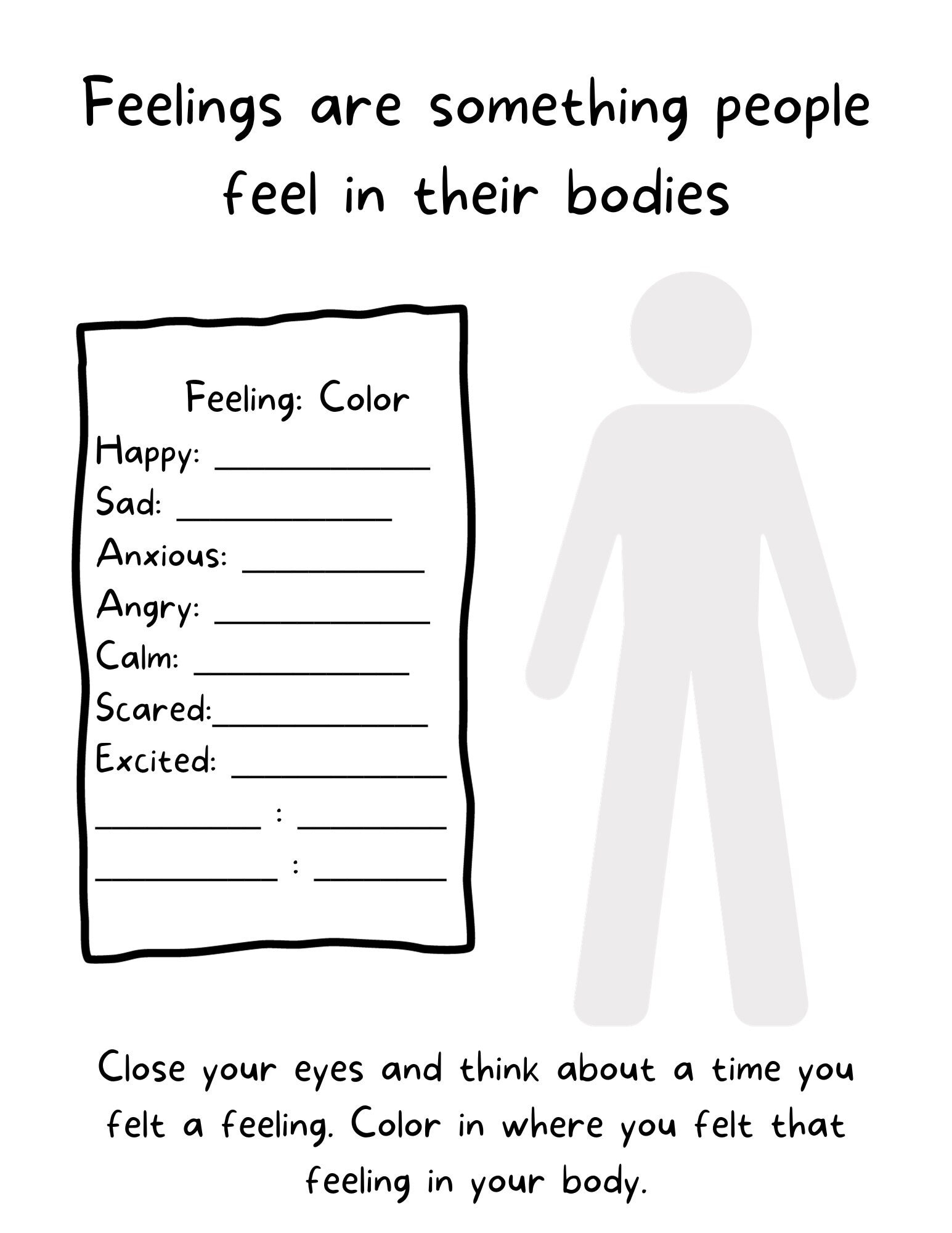 Emotions Worksheets For Child Therapy Child Counseling Etsy Emotions Worksheets For Child Therapy Child Counseling Etsy