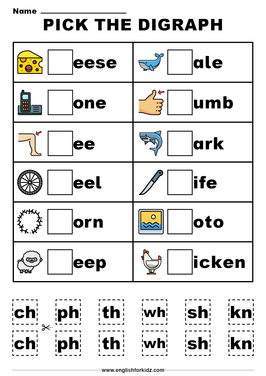 English For Kids Step By Step Beginning Consonant Blends And Digraphs Worksheets English For Kids Step By Step Beginning Consonant Blends And Digraphs Worksheets