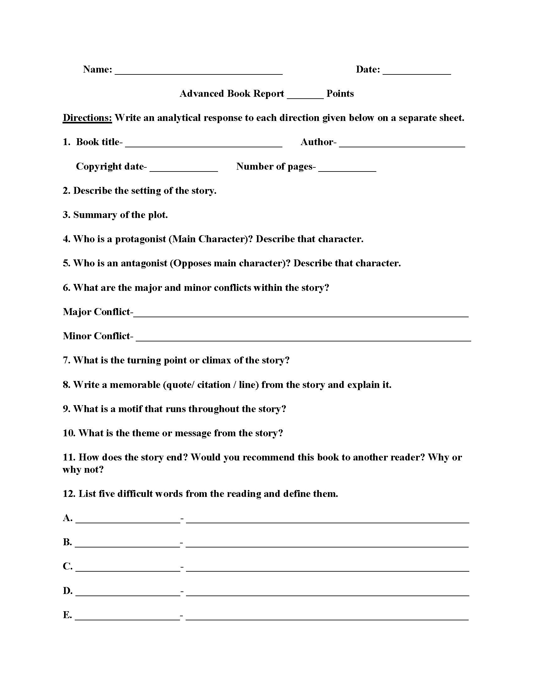 Englishlinx Book Report Worksheets Englishlinx Book Report Worksheets
